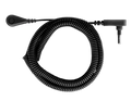 Black coiled Earthing product cable with connectors.