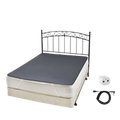 King size bed with Earthing grounding underlay over the mattress, with plug and cable.