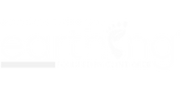 Earthing NZ logo in white with text Authorised Distributor, Founded by Clint Ober above and below.