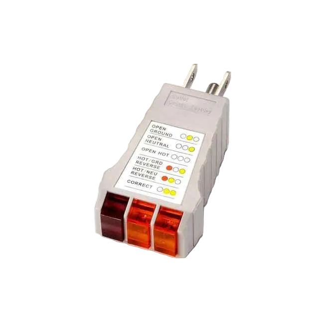 Electrical tester with LED indicators for US wall socket plugs only.